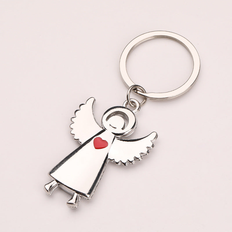 Wholesale Saint wings Angel metal key chain