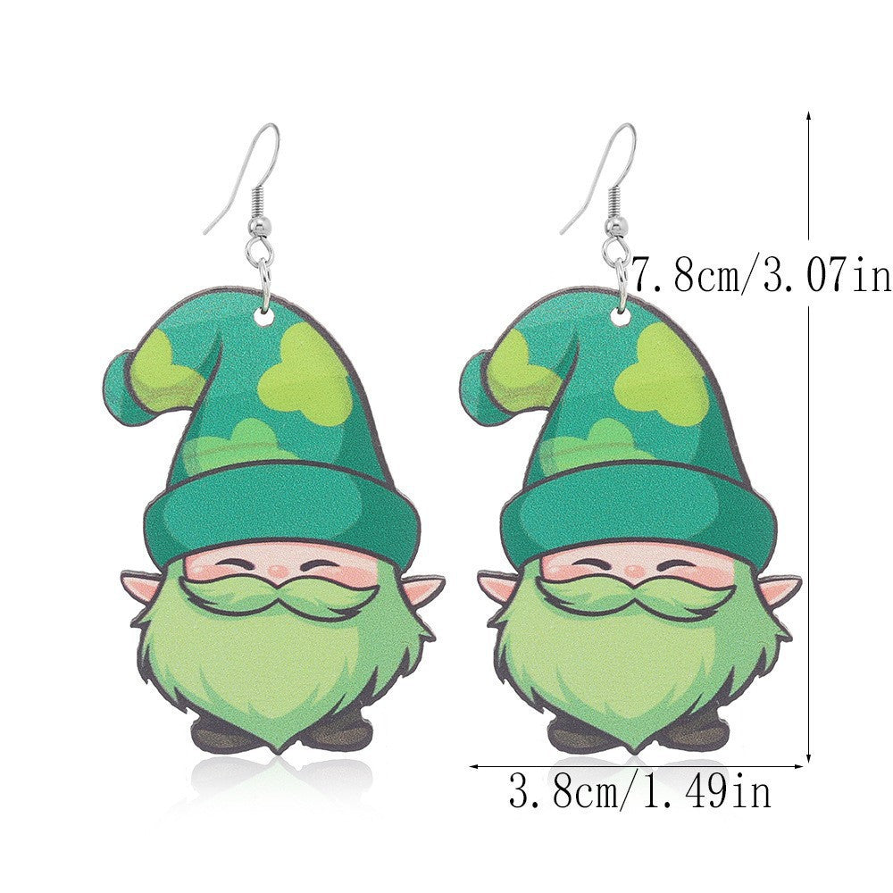 Wholesale St. Patrick's Day Irish Acrylic Earrings