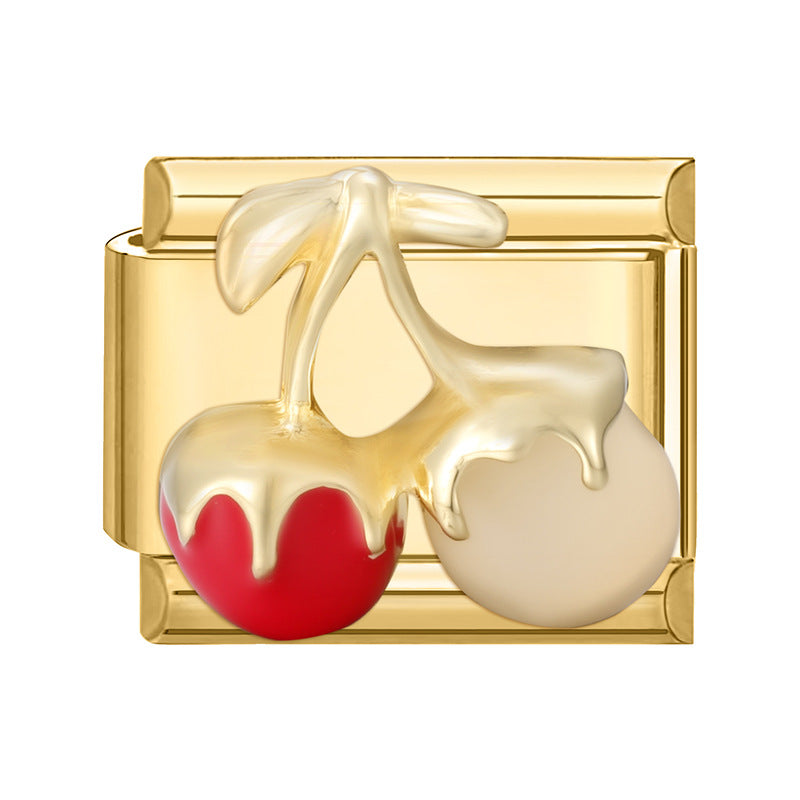 Wholesale 9mm Italian Charm Starter Bracelets DIY square Single Section Creative Stainless Steel Composable Bracelet