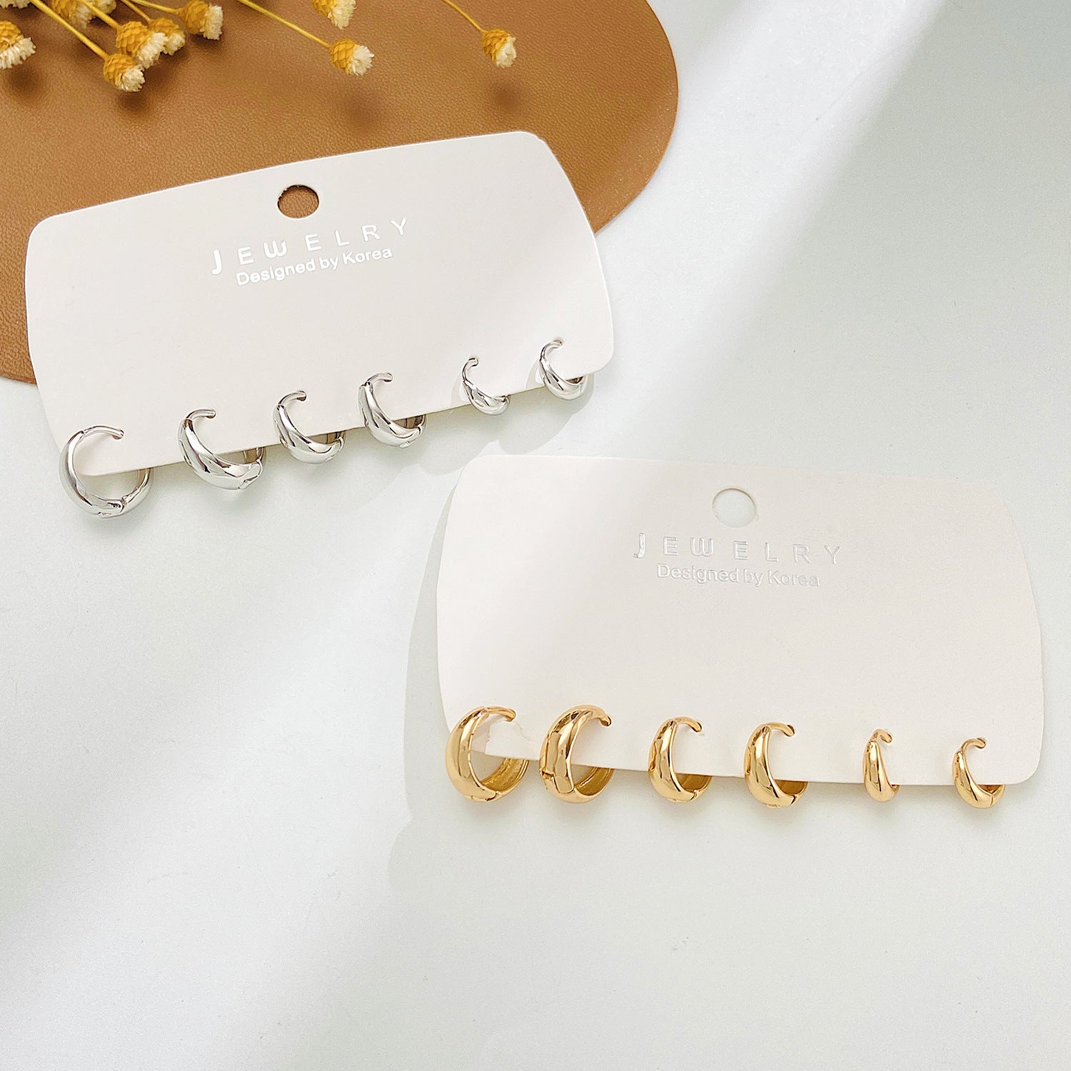 Wholesale Circular alloy punk earrings