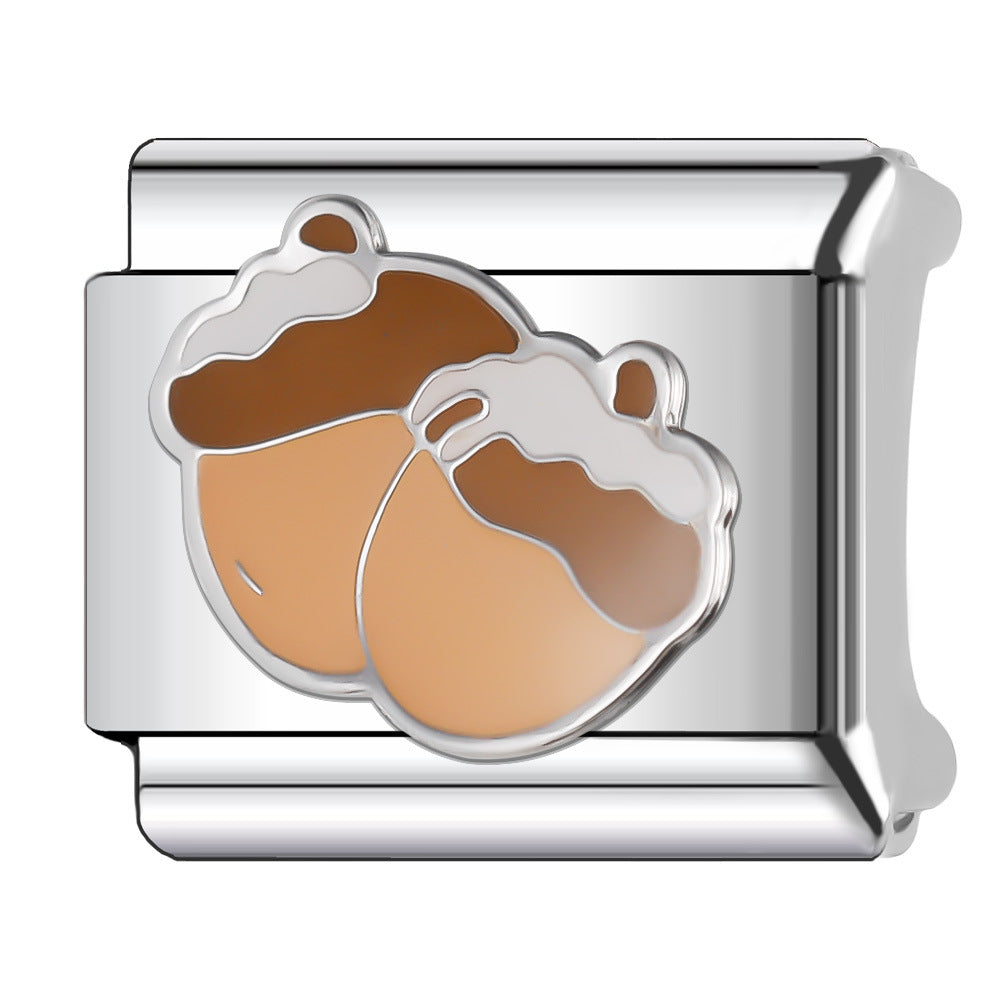 Wholesale Italian Charm Bracelet 9mm DIY Splicing Stainless Steel Christmas Elements Composable Bracelet