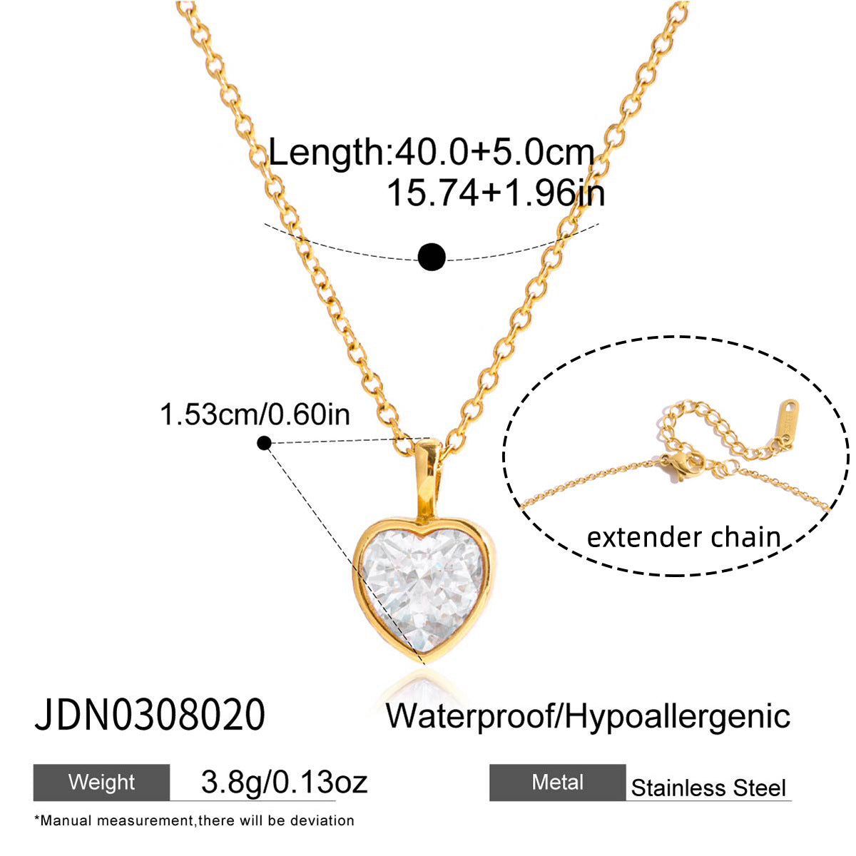 Wholesale Old Money Style Stainless Steel Zircon Clavicle Necklace Fashion Jewelry Accessory Gift