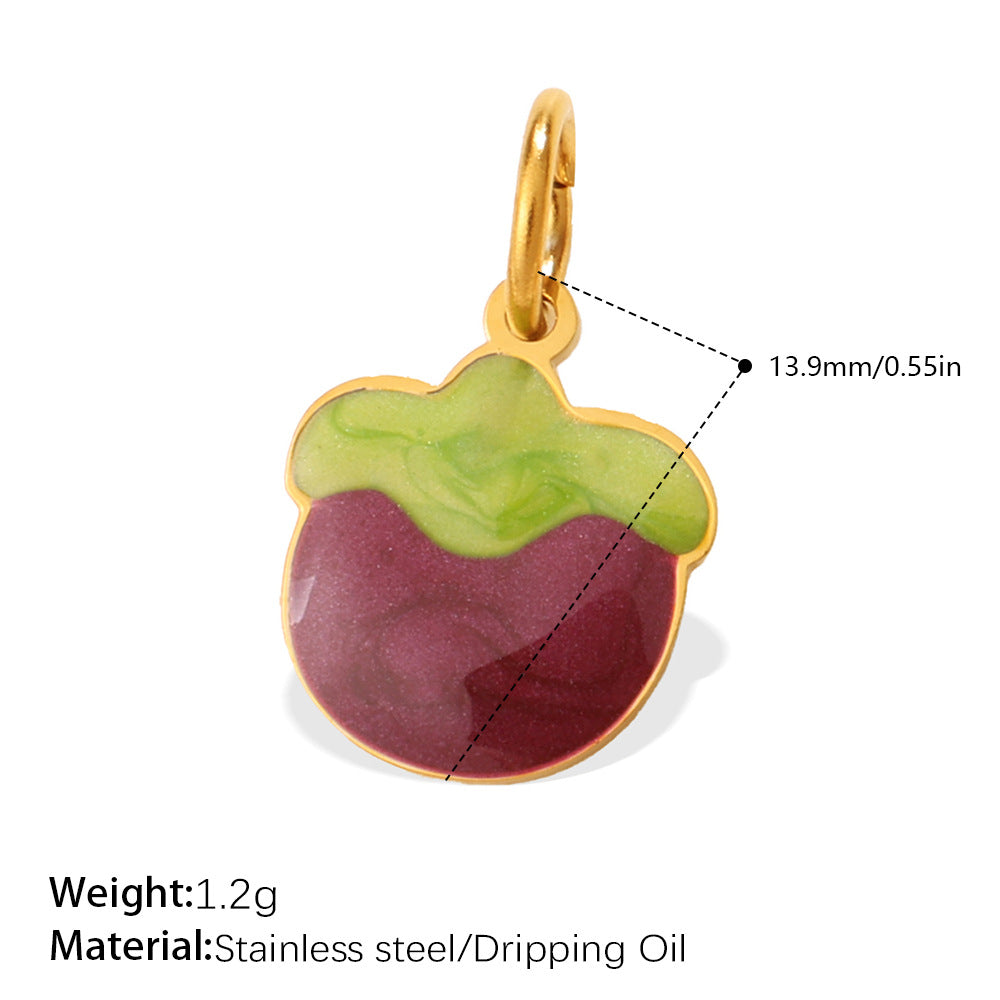 Wholesale Vegetable Series Dripping Oil Charms for Jewelry