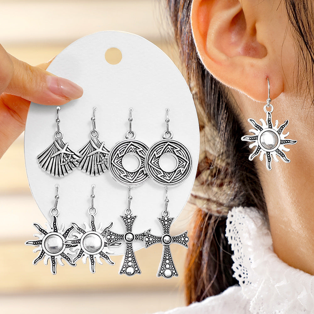 Wholesale Trendy Minimalist Earrings with a High-End Feel,  Vintage Ethnic Style,  Simple and Exquisite Versatile Earrings Wholesale Yiwu