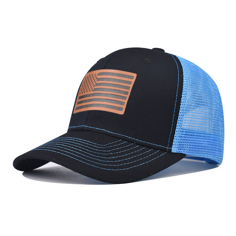 Wholesale American Flag Independence Day Baseball Cap Adjustable Breathable Oxford Lined Outdoor Hat For Adults