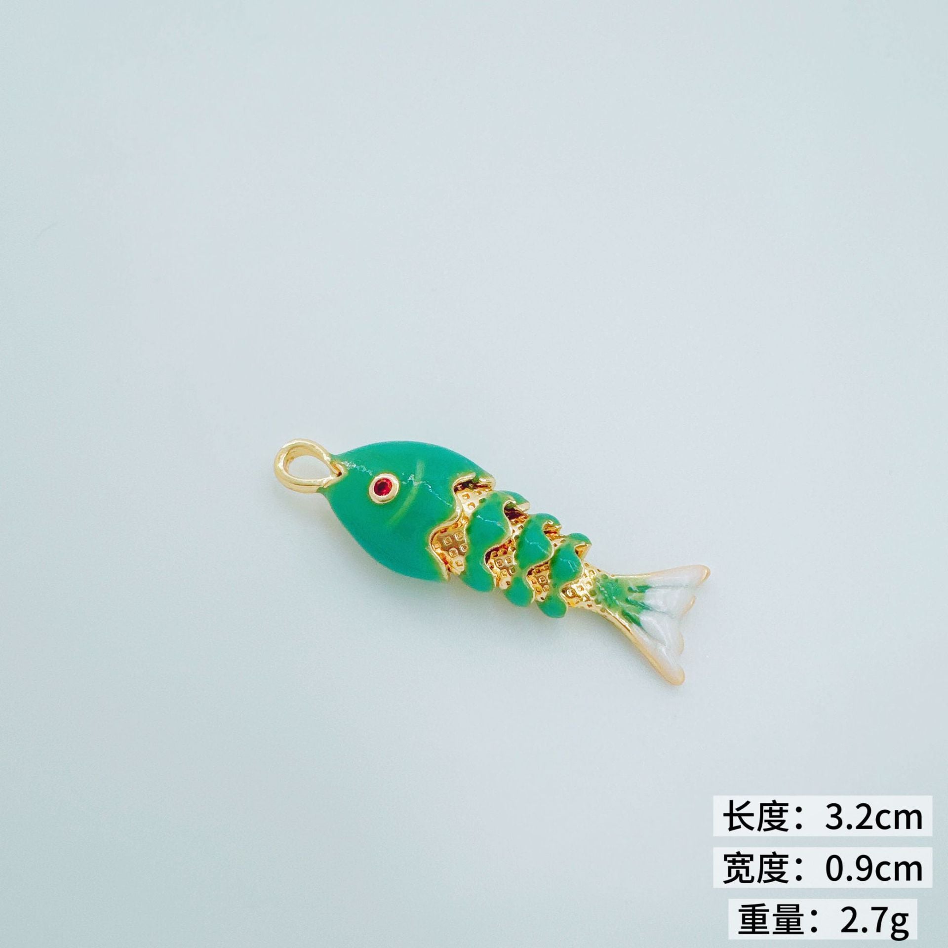 Wholesale Marine-Themed Gold-Plated Copper Enamel Pendants Fashion Accessory for DIY Jewelry