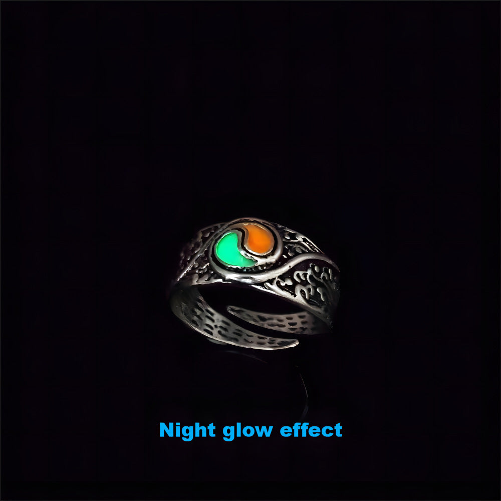 Wholesale  retro luminous open ring