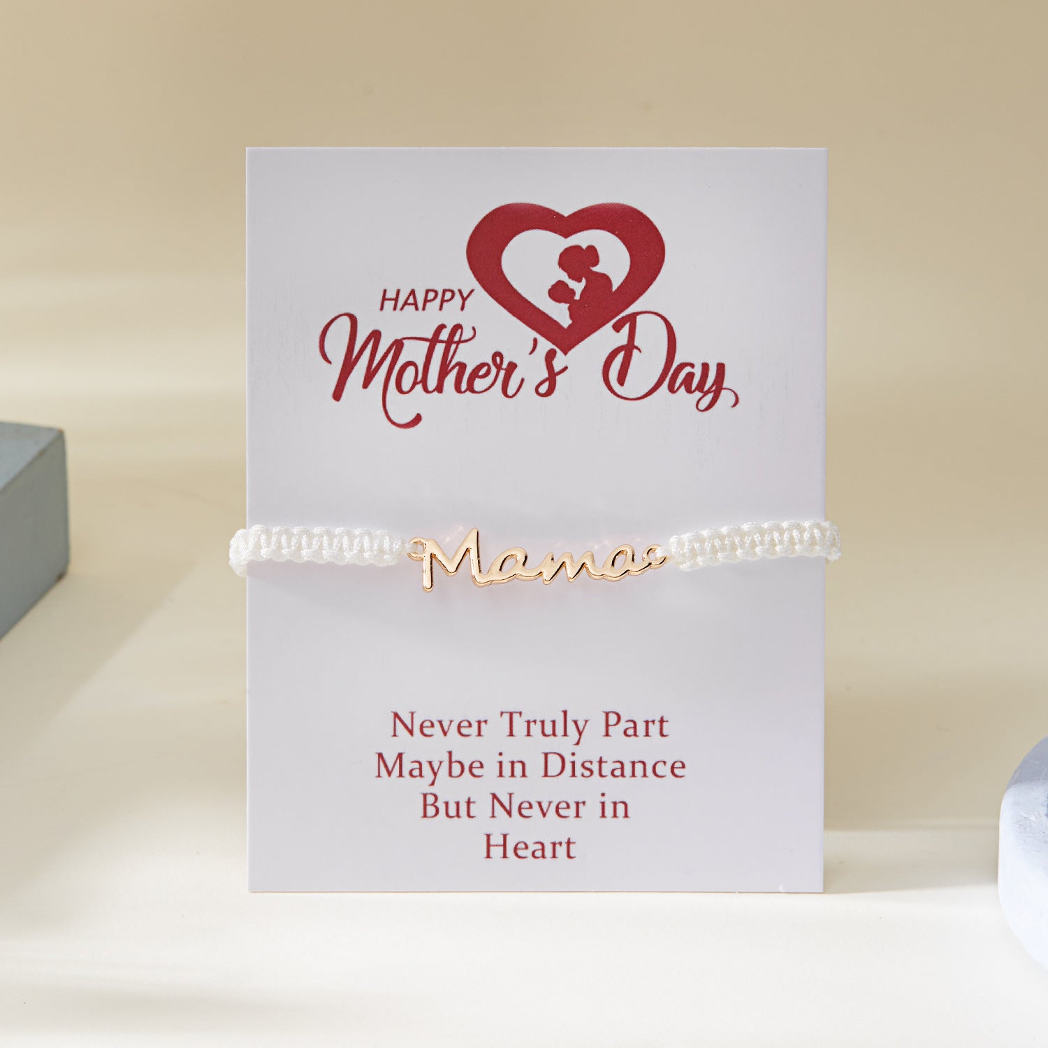 Wholesale Mama Letters Hand-woven Adjustable Bracelet