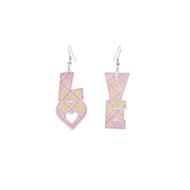 Wholesale  romantic Valentine's Day acrylic creative earrings