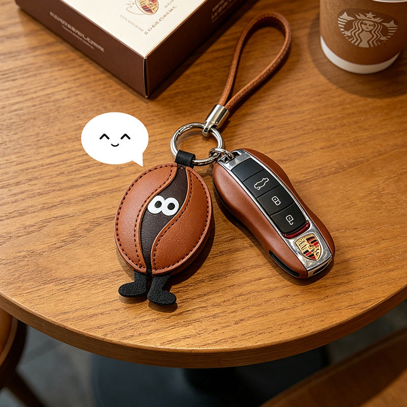 Wholesale Fashion Leather Pistachio Cartoon Funny Keychain Car Key Accessory Bag Decoration Gift