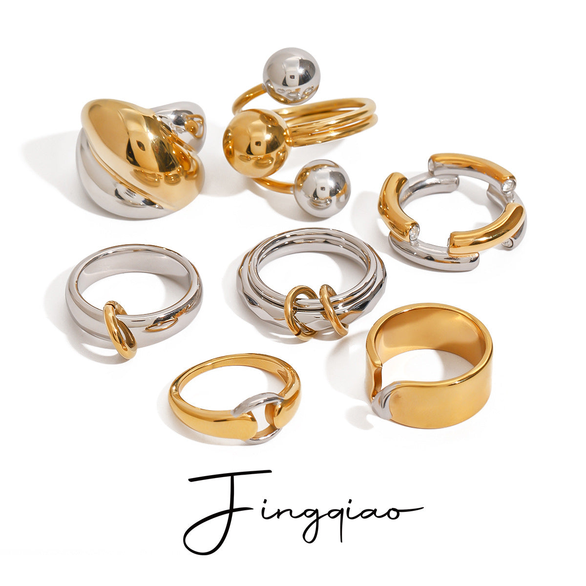 Wholesale stainless steel ring  exaggerated ring  hand jewelry