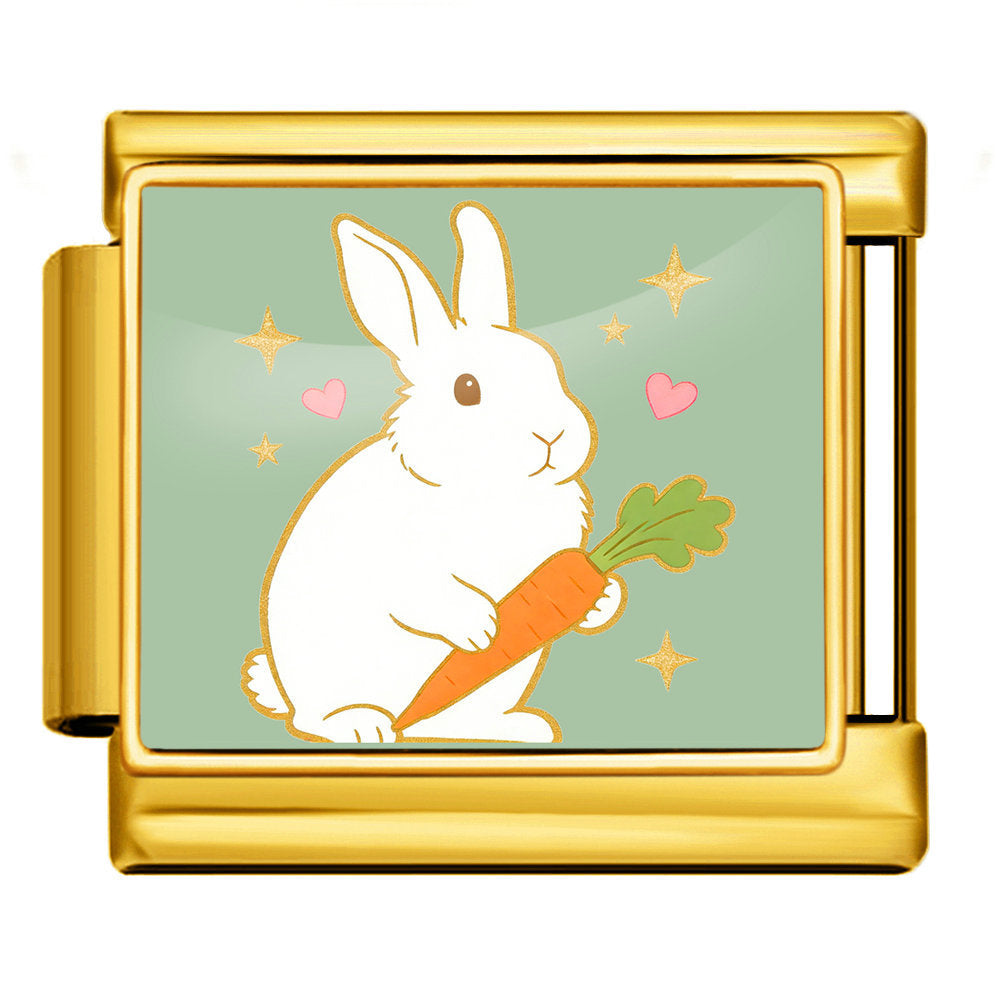 Wholesale Easter Bunny Modular Bracelet Stainless Steel DIY Detachable - Everyday Wear Jewelry Accessory