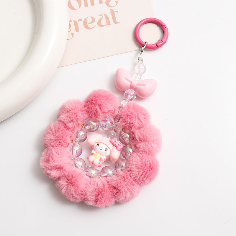 Wholesale Cartoon  Colorful Ins  Handmade Beaded Acrylic  Keychain  ACCVIP