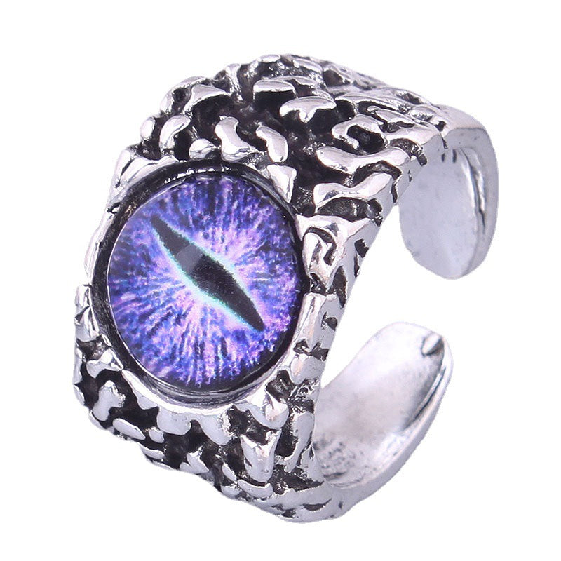 Wholesale Vintage Devil Eye Open Ring Adjustable Rings ACC-RS-Weiy001