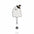 Wholesale Halloween White Ghost Acrylic Retractable Clip Badge Keychain