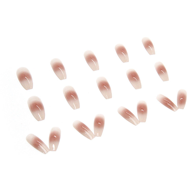 Wholesale 24 Pieces/box Nude Gradient Nails Kits Nail Stickers