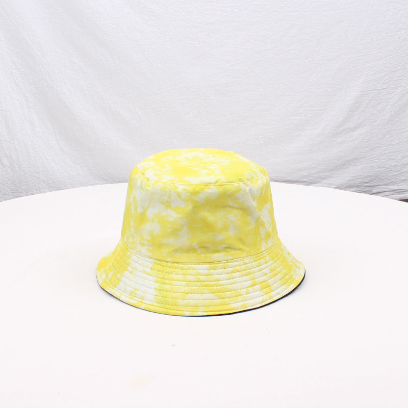 Wholesale Tie-Dyed Double-Sided Large-brim Fisherman's Hat Bucket Hat