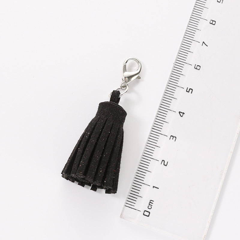 Wholesale Velvet Macaron Tassel Keychain Bags and Pendants ACC-KC-HuiMei008
