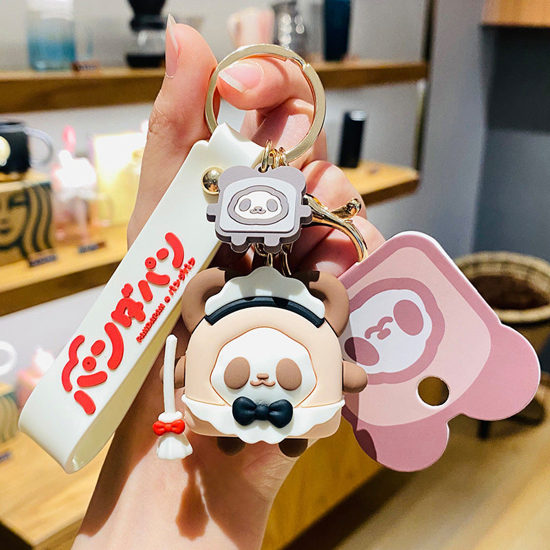 Wholesale Cartoon Cute Panda Toast Keychains ACC-KC-HangLi016