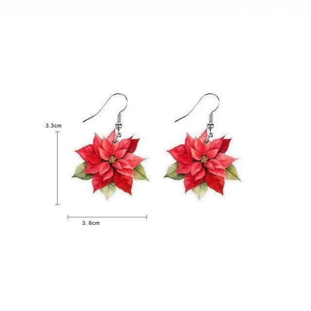 Wholesale 5pcs Christmas Acrylic Cute Earrings