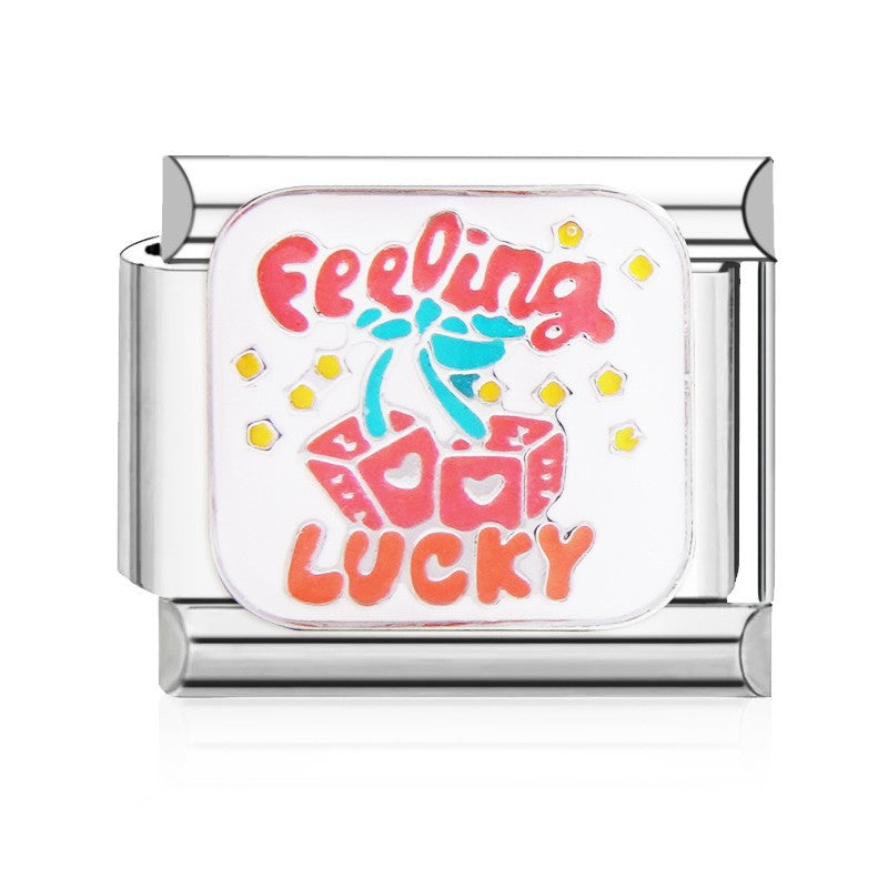 Wholesale Italian Charm Bracelet 9mm DIY Splicing Cute Creative Stainless Steel Composable Bracelet