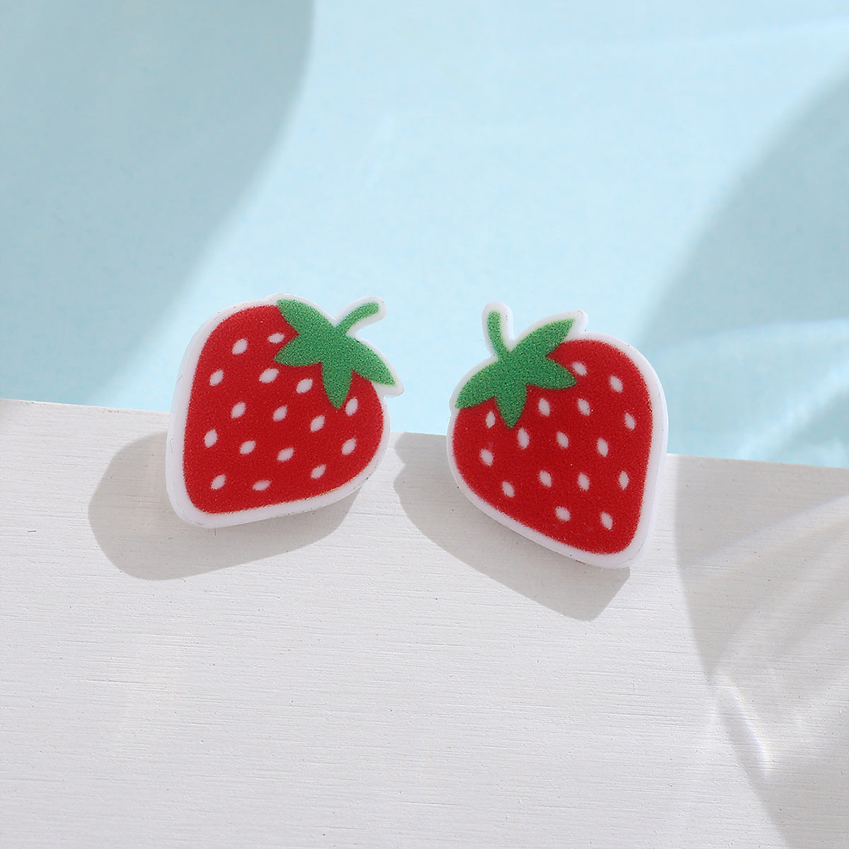 Wholesale Strawberry Acrylic Earrings