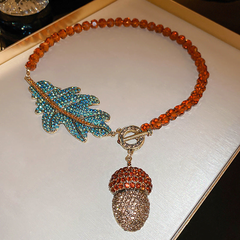 Wholesale Vintage Alloy Rhinestone Flower Layered Clavicle Necklace Jewelry Accessory