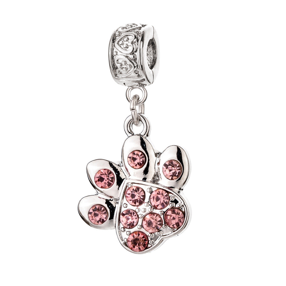 Wholesale Alloy Oil Drop DIY Accessories Paw Bone Cartoon Cute Animal Charms