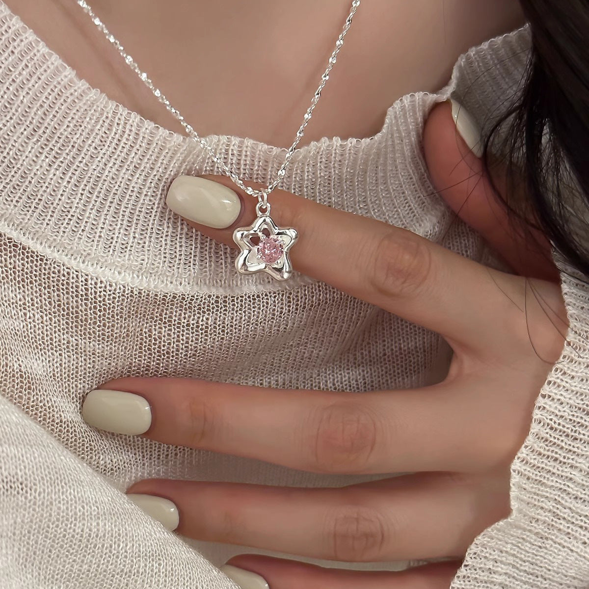 Wholesale irregular starfish necklace