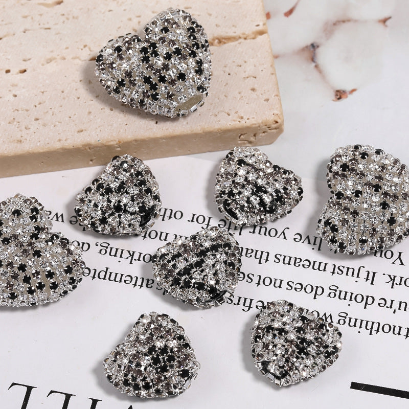 Wholesale 5pcs Water Diamond Love Diamond Ball DIY Acrylic Straight Hole Bead Accessories ACC-BDS-BLG008