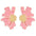 Wholesale exaggerated colorful big flower earrings