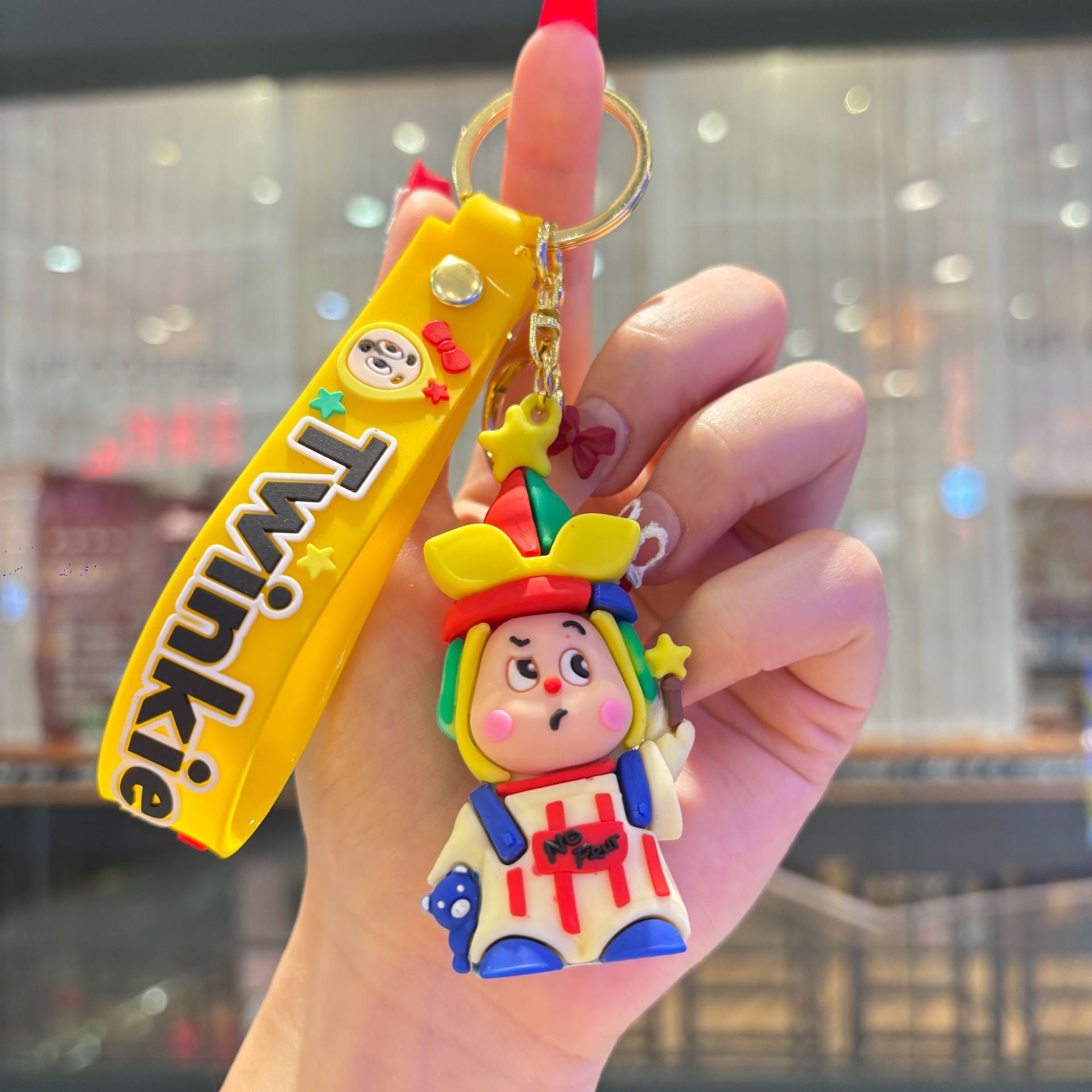 Wholesale PVC Cartoon Star Character Keychain Car Key Bag Charm Gift