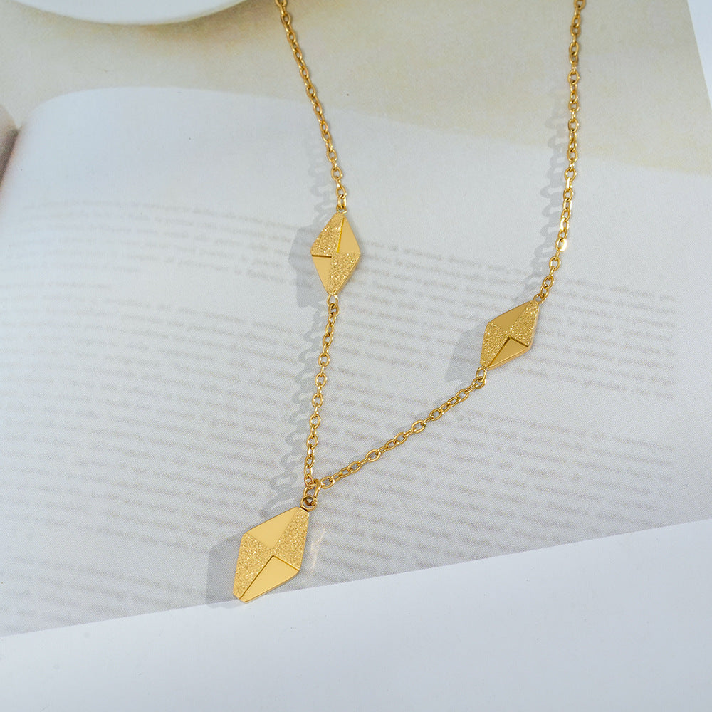 Wholesale Titanium Steel Rhombus Bracelet Fashion Accessory for Boutique Resale