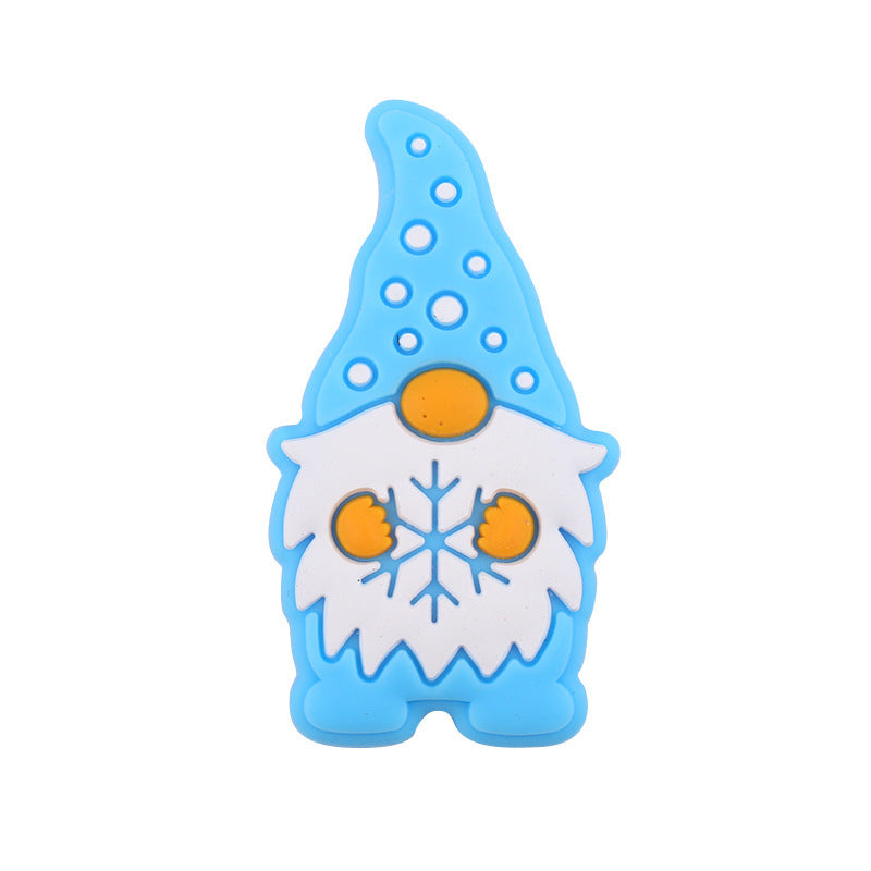 Wholesale 5pcs Christmas Silicone Beads Focal Beads DIY Beading Accessories ACC-BDS-GuangTian044