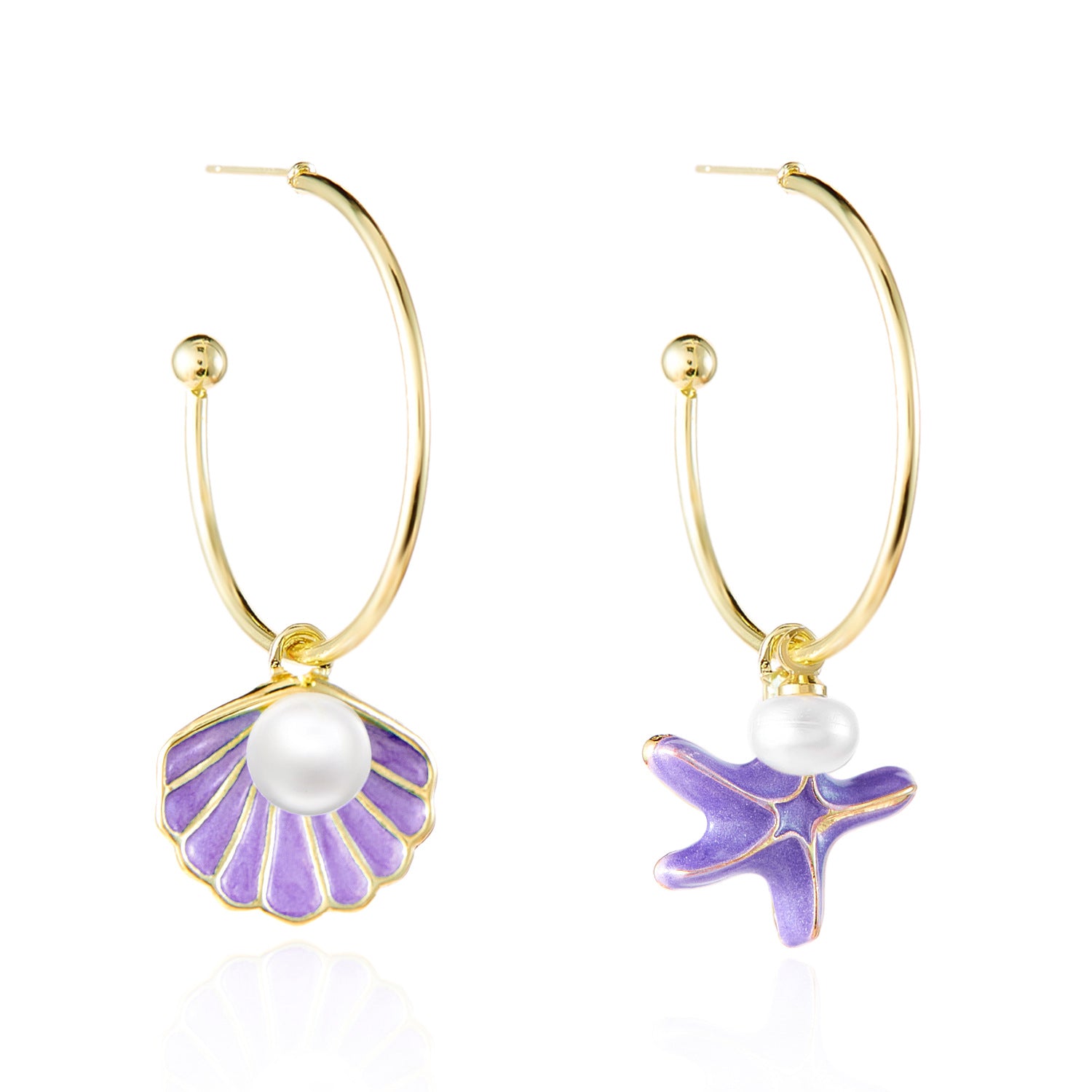 Wholesale  Ocean Irregular Starfish Earrings