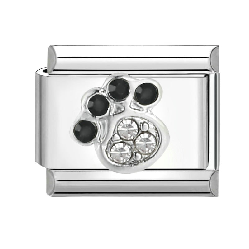 Wholesale Italian Modular Bracelet 9mm DIY Splicing Removable Titanium Steel Combinable Bracelet