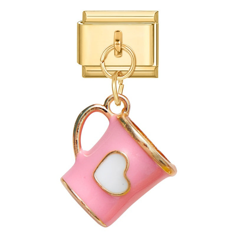 Wholesale Italian Charm Bracelet 9mm DIY Creative Retro  Stainless Steel Composable Bracelet