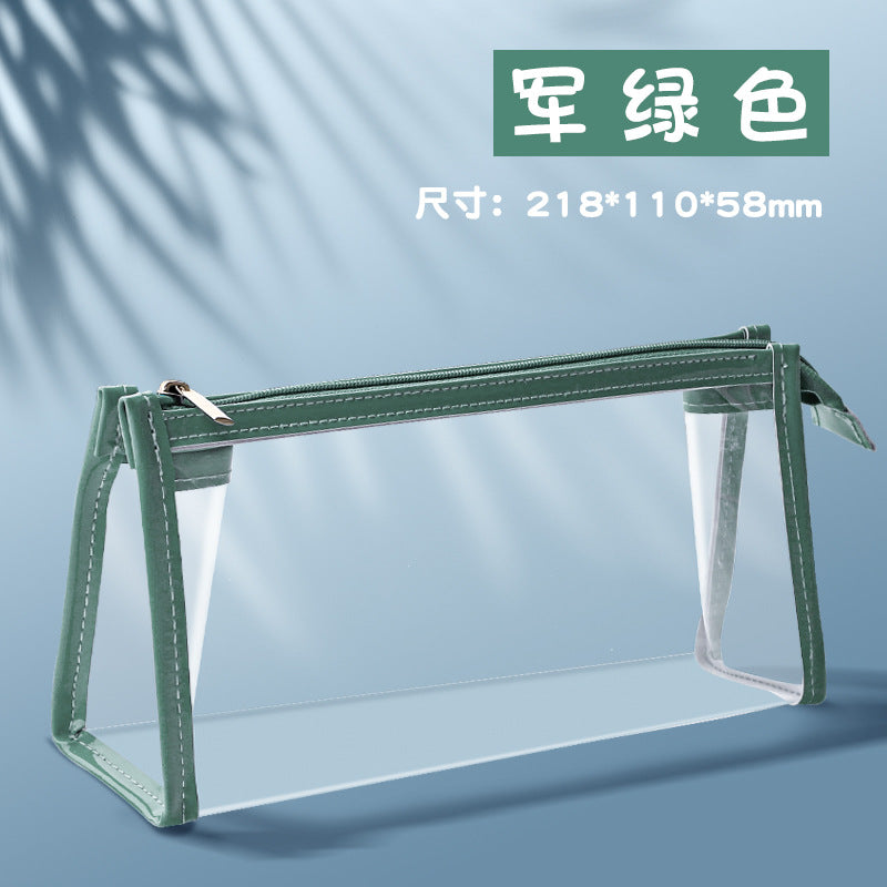 Wholesale Back to School transparent large capacity pencil case