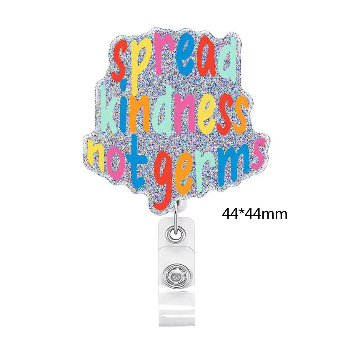 Wholesale Acrylic Badge Scroll Clip for Hospital Staff  Badge Reels