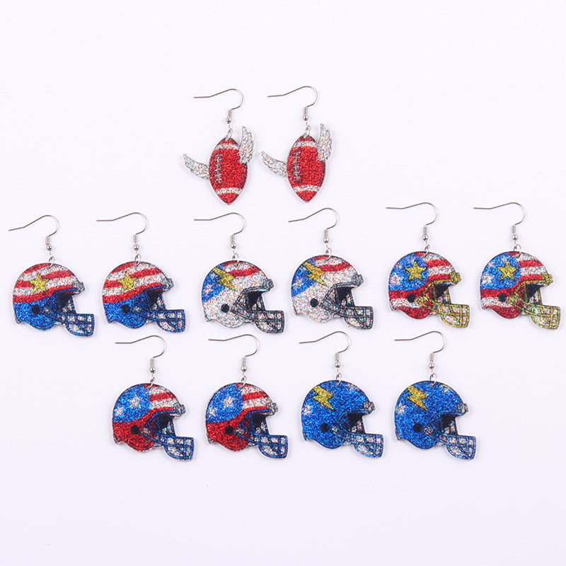 Wholesale World Cup Matches Acrylic Earrings