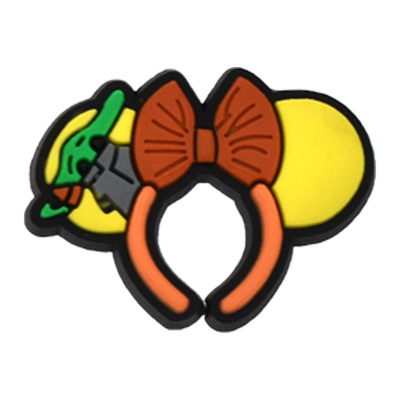 Wholesale Random 100pcs flower PVC Soft Rubber Shoe Buckle Decoration