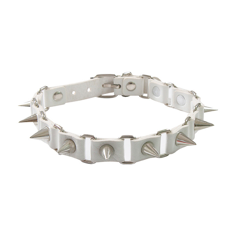 Wholesale Spiked Rivet Collar Punk Clavicle Chain Choker Necklace ACC-NE-Jinl005