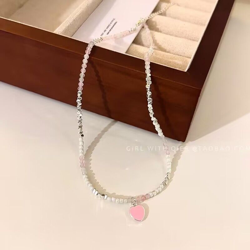 Wholesale Fashion Niche Broken Silver Pearl Necklace Clavicle Chain Choker Necklace ACC-NE-Mengx001