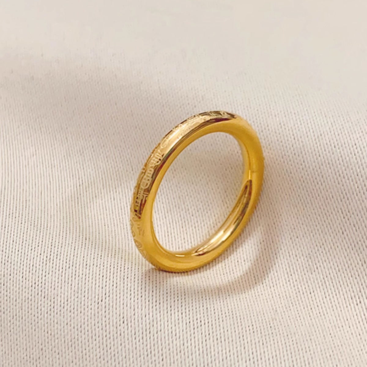 Wholesale Titanium steel plain band ring