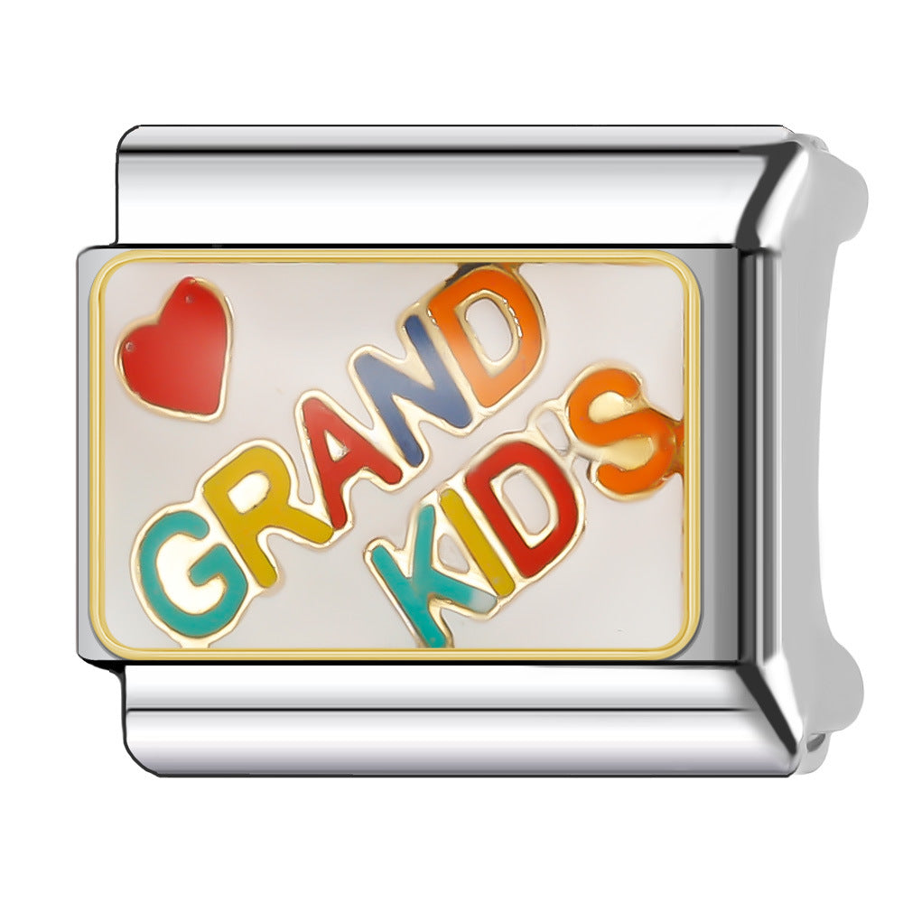 Wholesale Italian Charm Bracelet 9mm DIY Splicing Halloween Series Stainless Steel Composable Bracelet