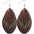 Wholesale Bohemian Multi-Layer Classic Leather Sequin Overlay Women's Pu Leather Earrings