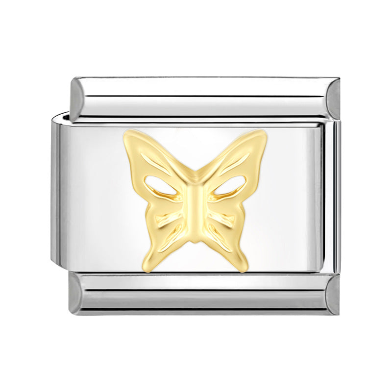 Wholesale Italian Charm Bracelet 9mm DIY Splicing Cute Creative Stainless Steel Composable Bracelet