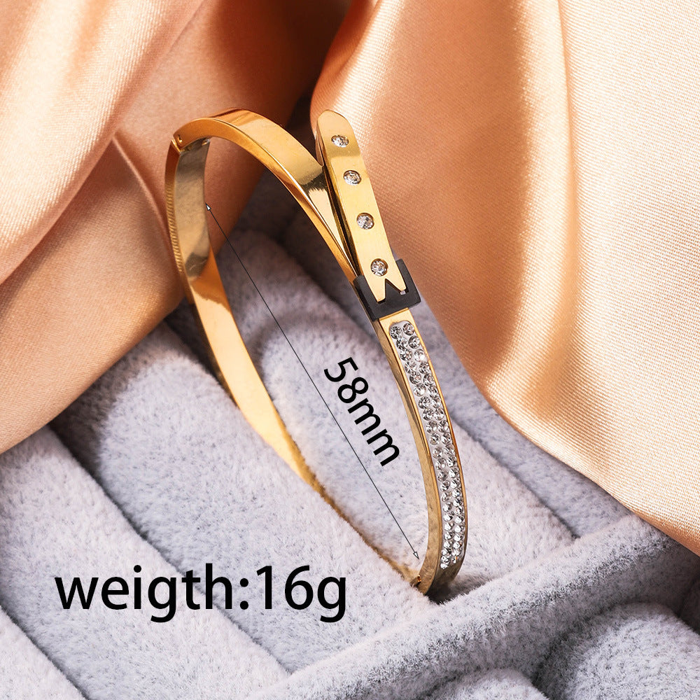 Wholesale Titanium Steel Bracelet Clasp Opening ACC-BT-Ruif004