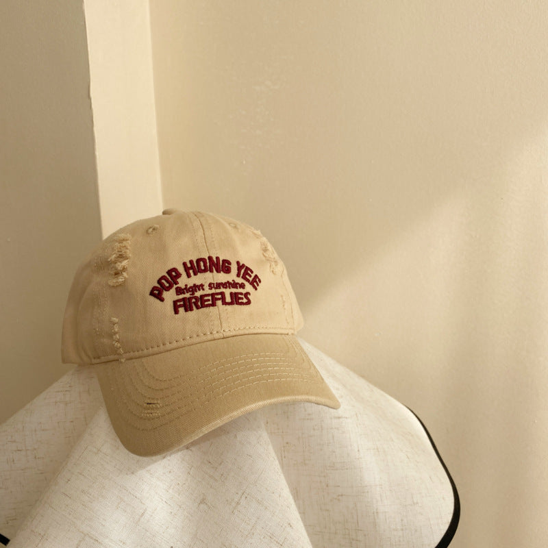 Wholesale Children's alphabet embroidered baseball cap