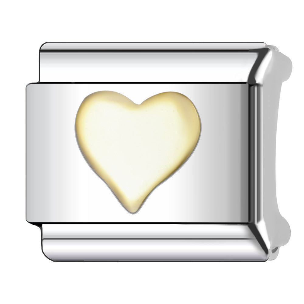 Wholesale 5pcs Italian Charm Bracelet 9mm DIY Splicing Cute Creative Stainless Steel Composable Bracelet